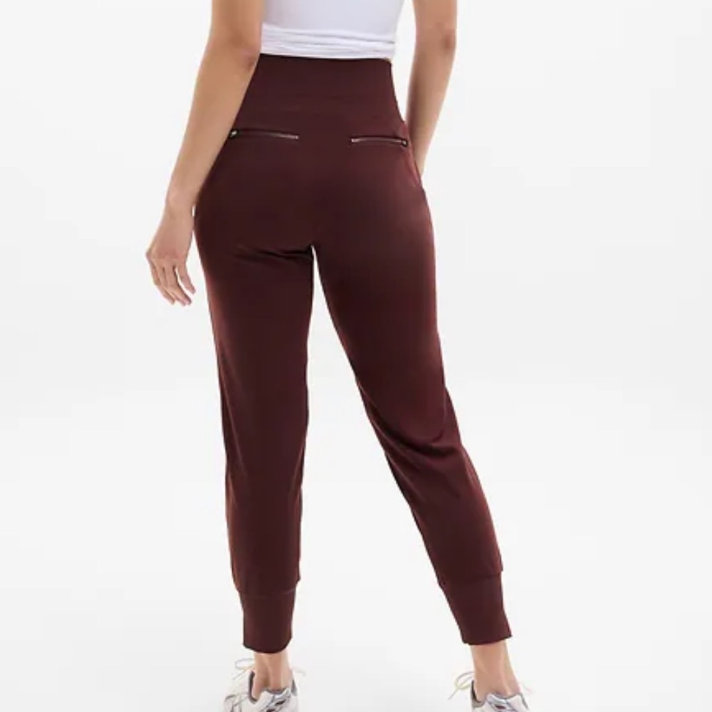 Athleta Women's High-Waisted Joggers - burgundy - Picture 2 of 5